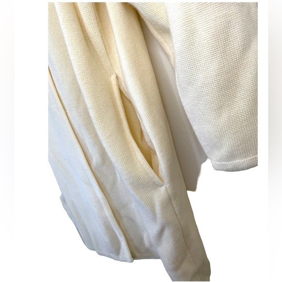 Arthur Kohler by Tricoville of London Wool Cream Ivory Cardigan Royal Blue Green - Picture 4 of 9